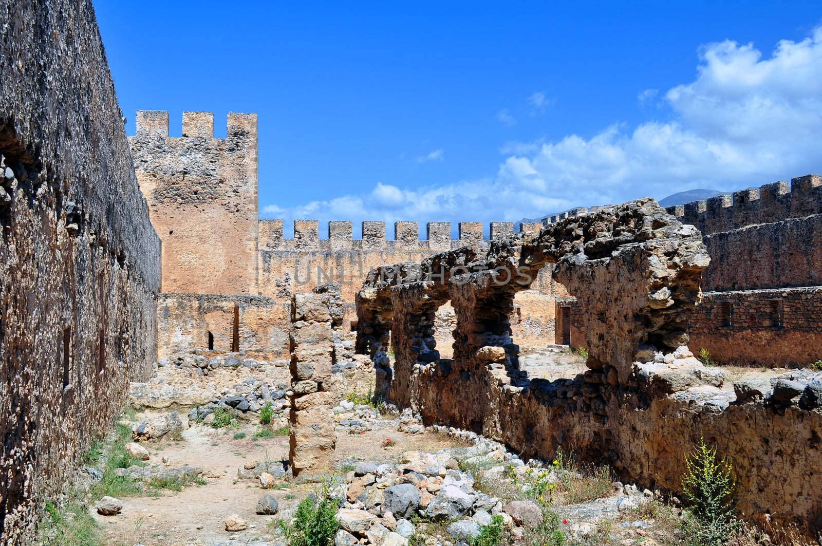 Travel photography: Frangocastello: venetian castle on the south coast of 

Crete