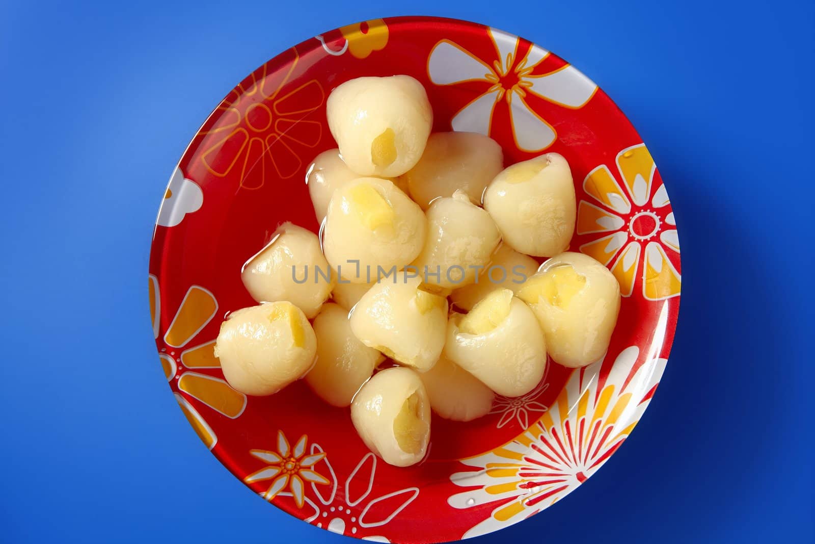 lychee with pineapple inside dessert by lunamarina