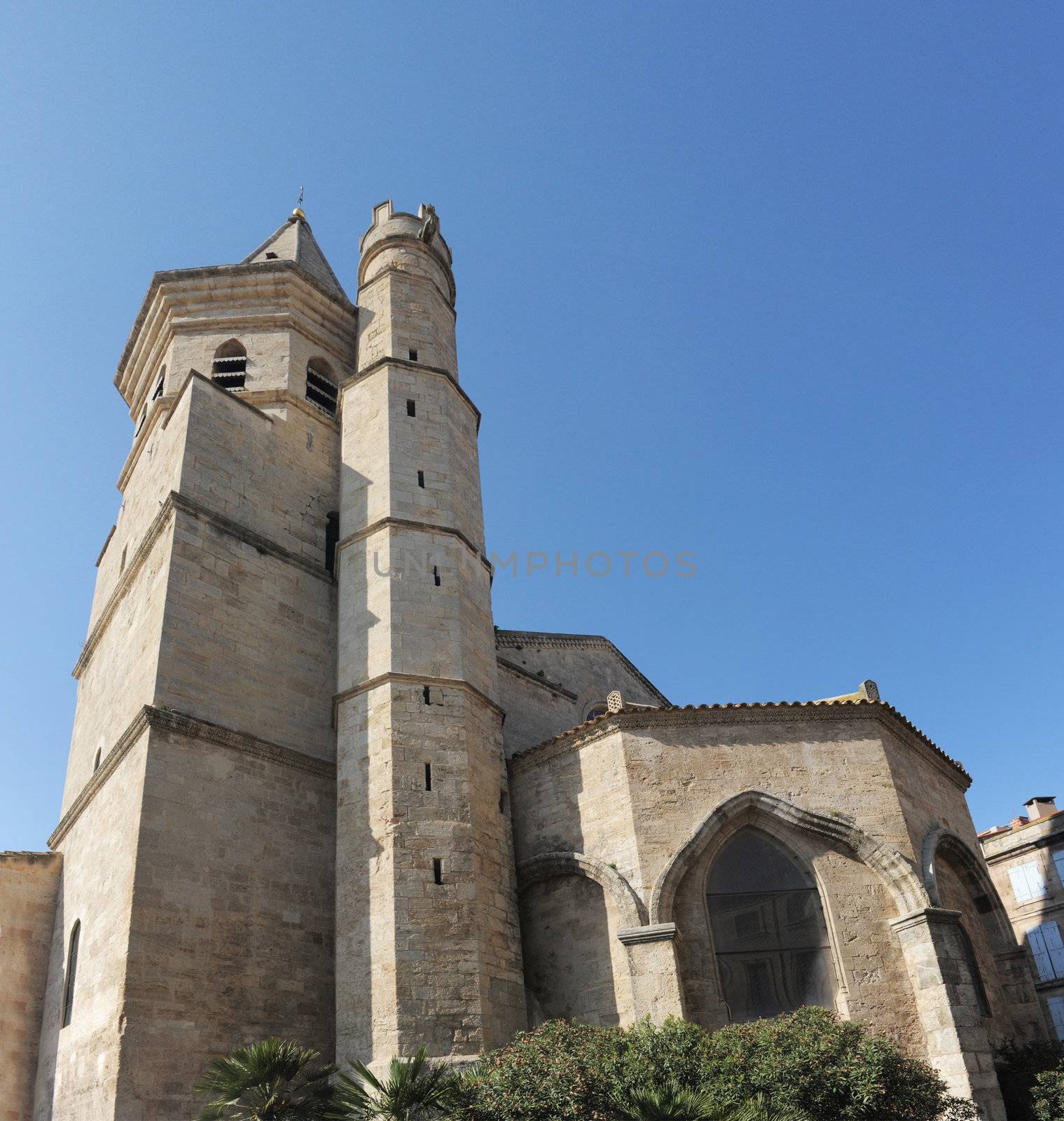Sainte Madeleine church, Beziers in Languedoc Roussillon, Languedoc, France