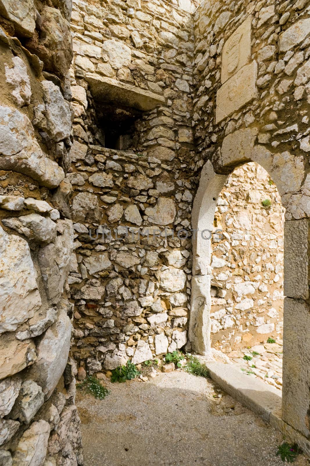 An ancient entrance-way near Cape Saint Vincent, Sagres, Portugal.