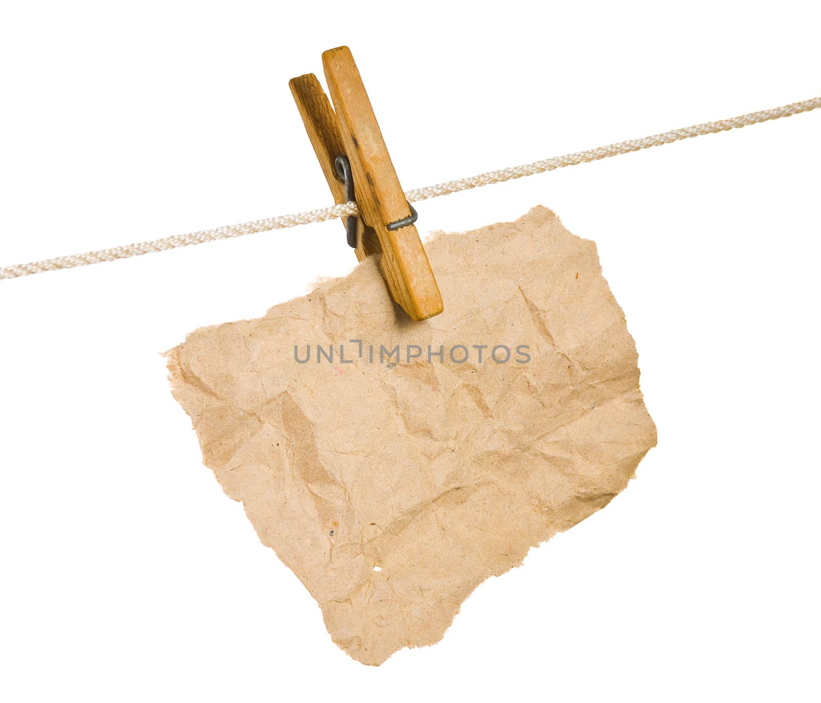 Clothespins isolated on a white background