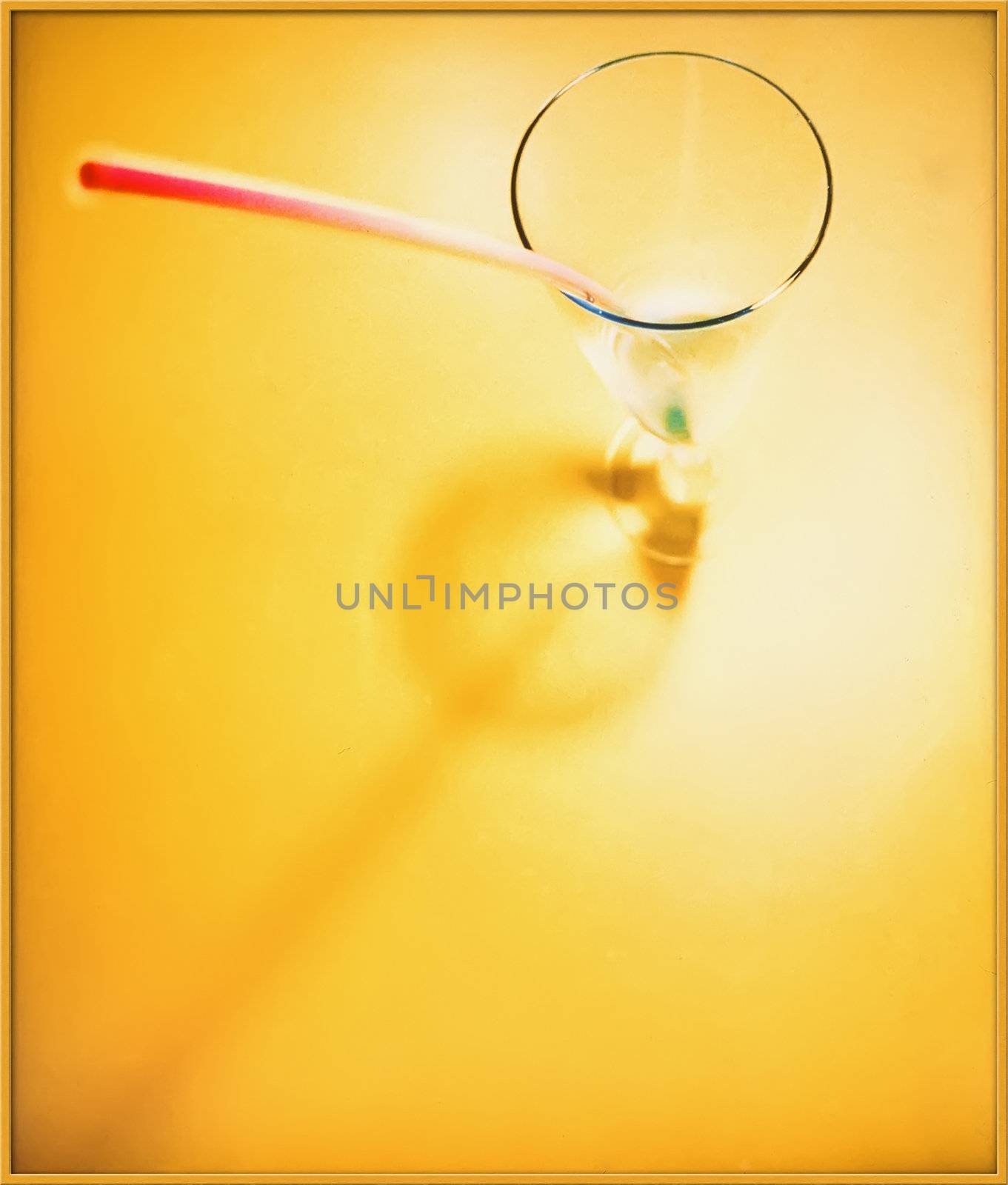 glass with a straw by oleg_zhukov