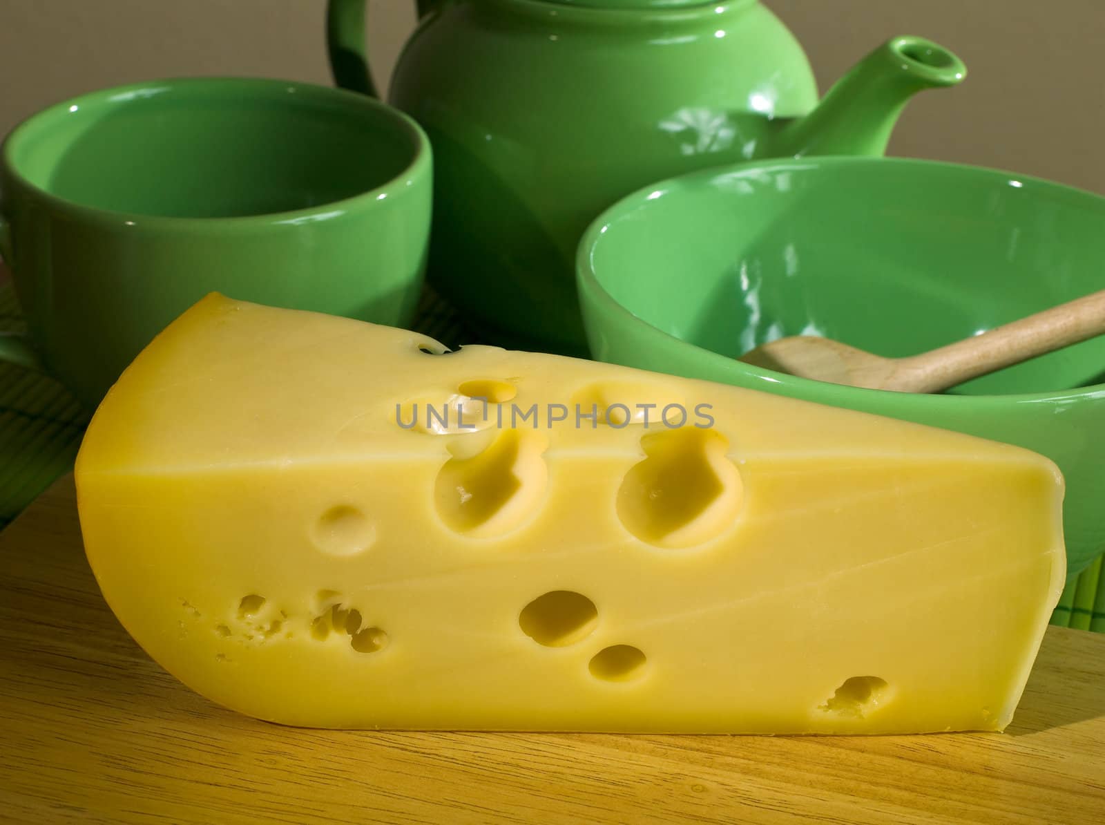 Still Life with cheese and utensils
