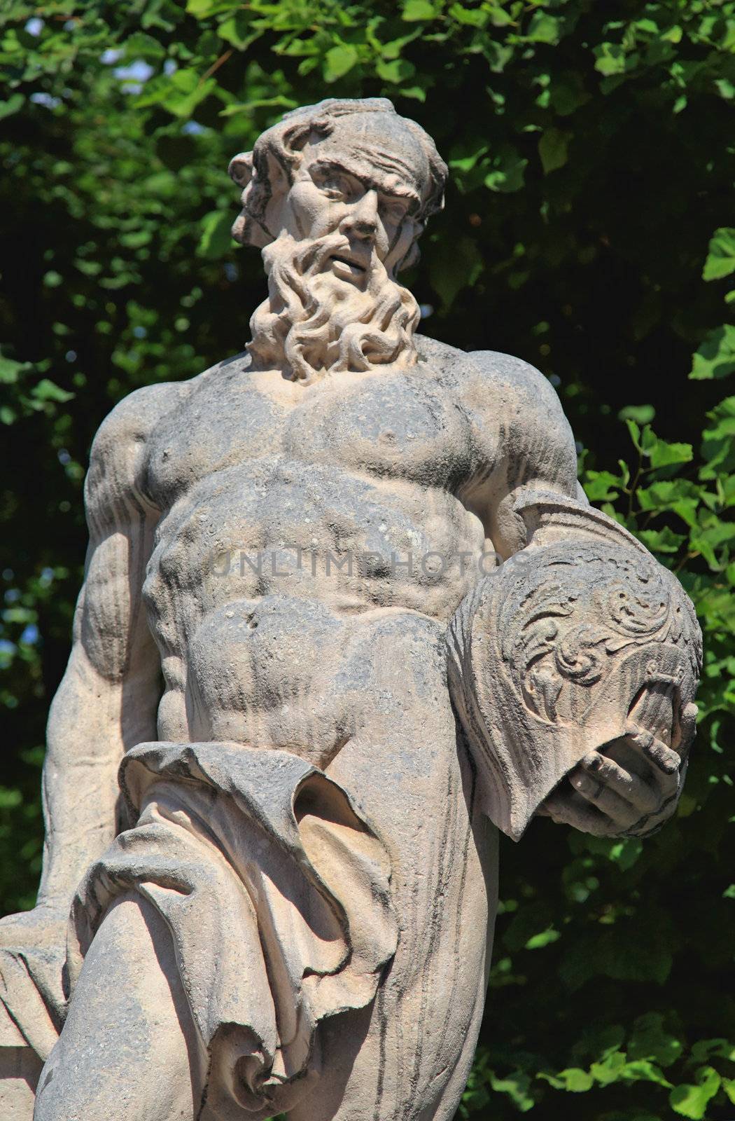 The statues in the garden of Mirabell palace in Salzburg, Austria 