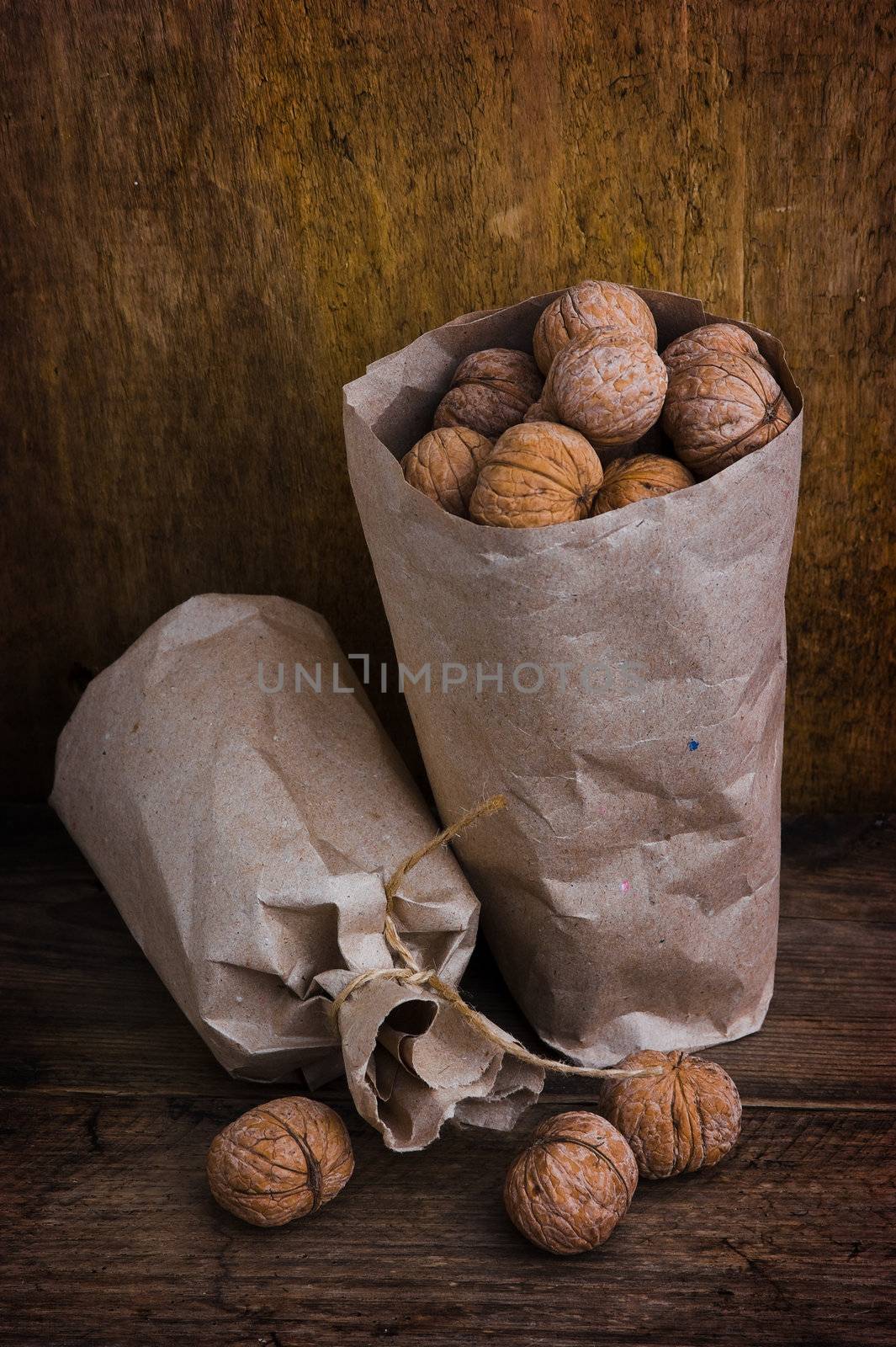 Nuts in paper bags by oleg_zhukov