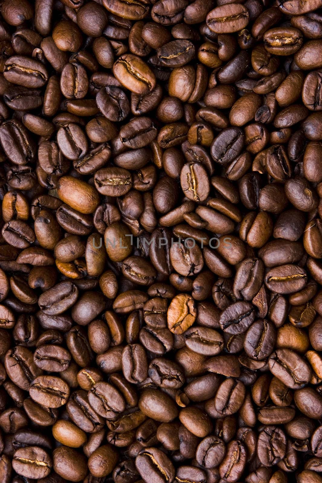 Background of black coffee beans by oleg_zhukov