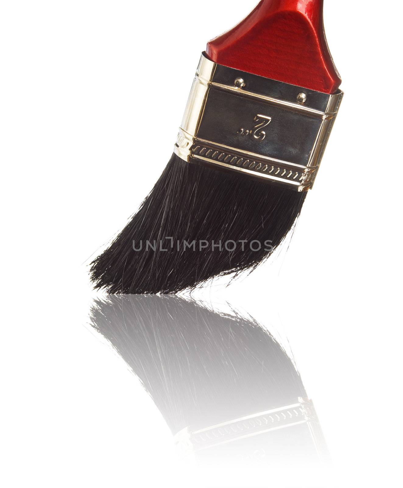 Paint brush isolated on a white background