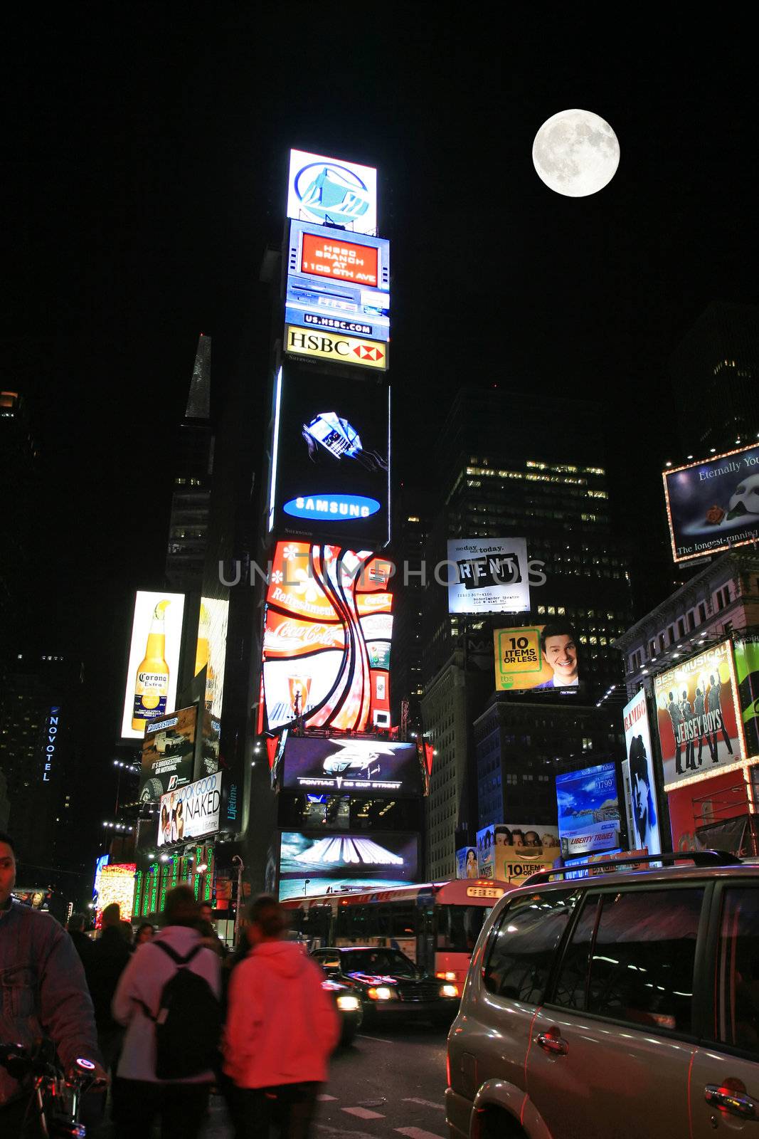 Times Square at night, NYC