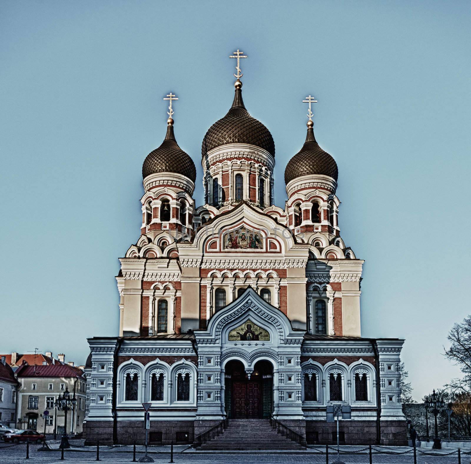Eastern orthodox church of Alexander Nevsky in Toompea area of Tallinn in Estonia