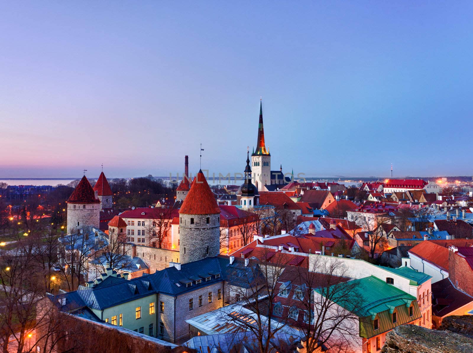 Capital of Estonia, Tallinn is famous for its World Heritage old town walls and cobbled streets. The old town is surrounded by stone walls and distinctive red roofs and glows at dusk