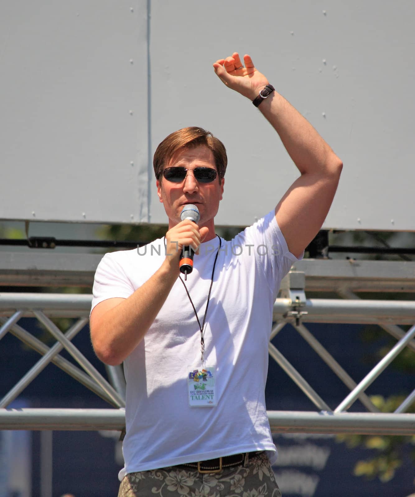 NEW YORK - JULY 31: John Cudia performed in Phantom of the Opera - The Broadway at Bryant Park in NYC - a free public event on July 17, 2008  