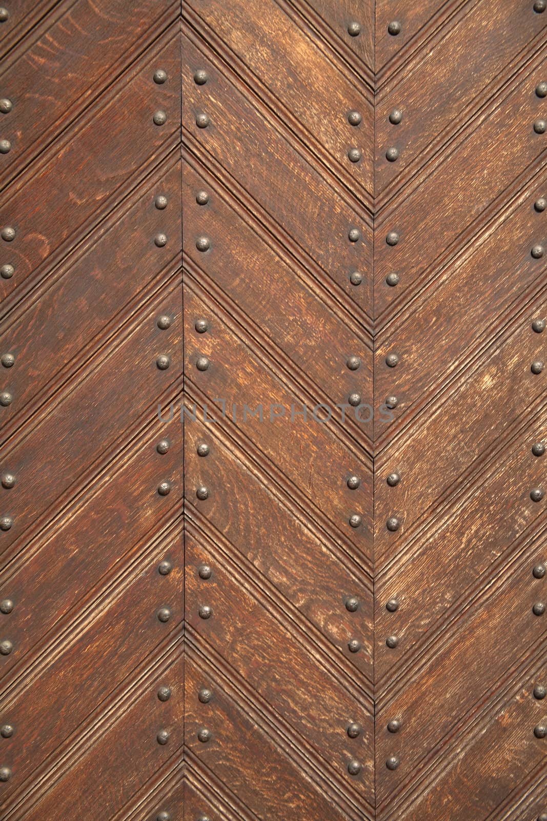 Close-up of old wooden doors