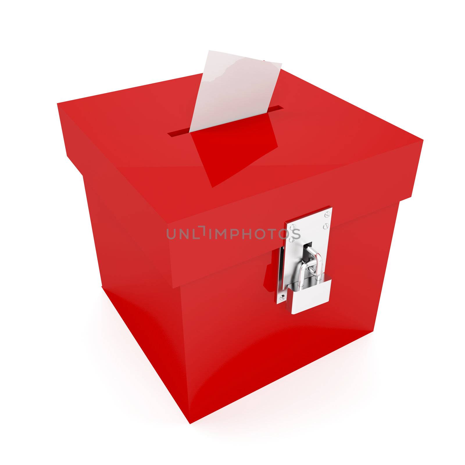 Red ballot box by magraphics