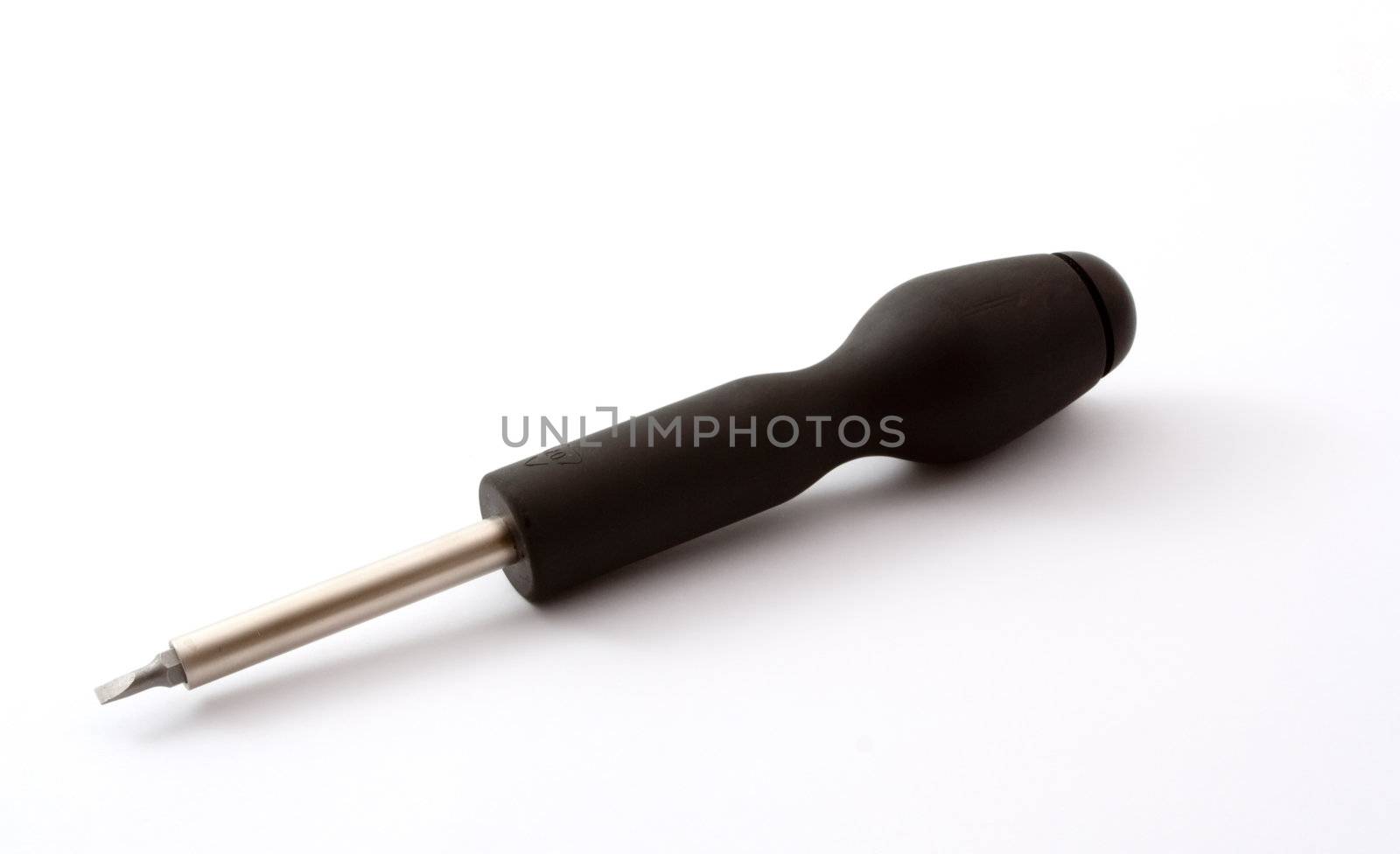 screwdriver with a replaceable tip on a white background