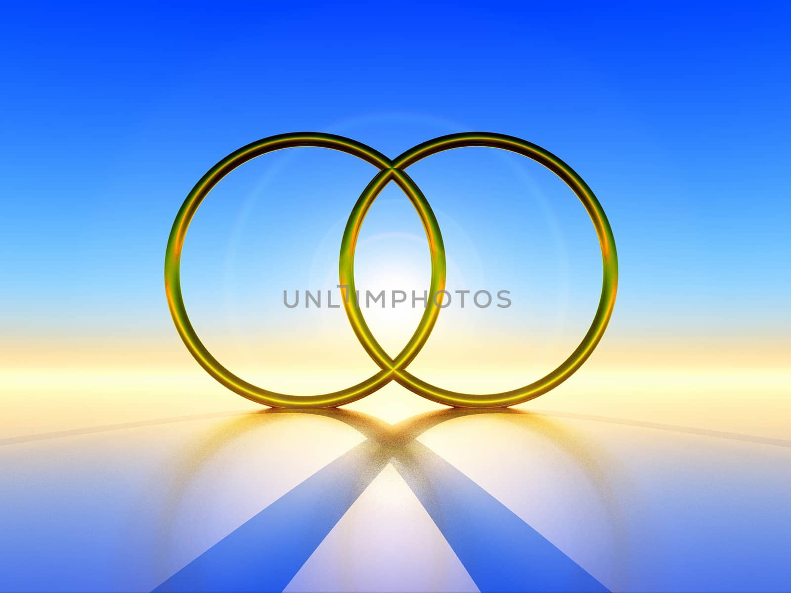 golden rings by gufoto