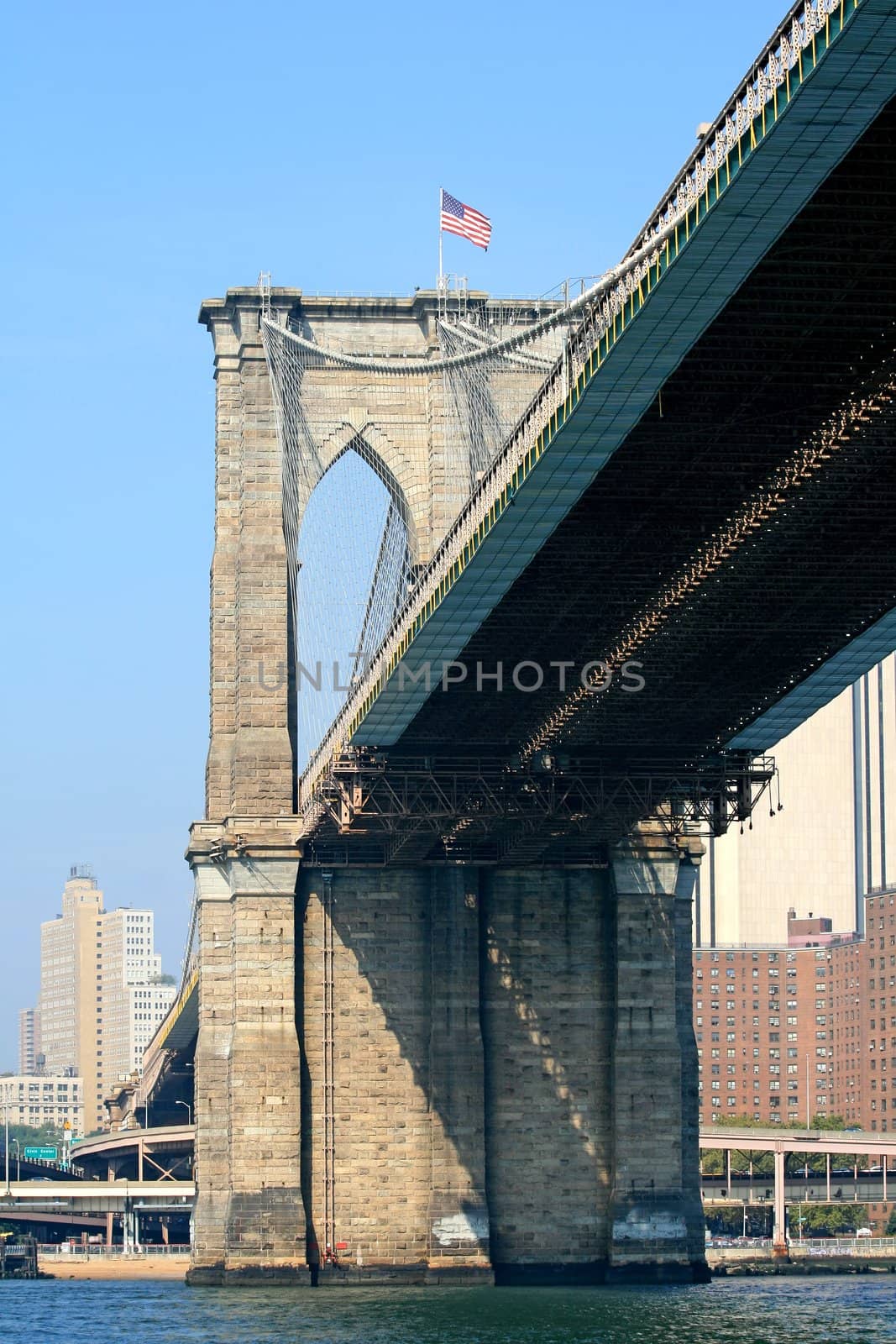 The Brooklyn bridge in New York City