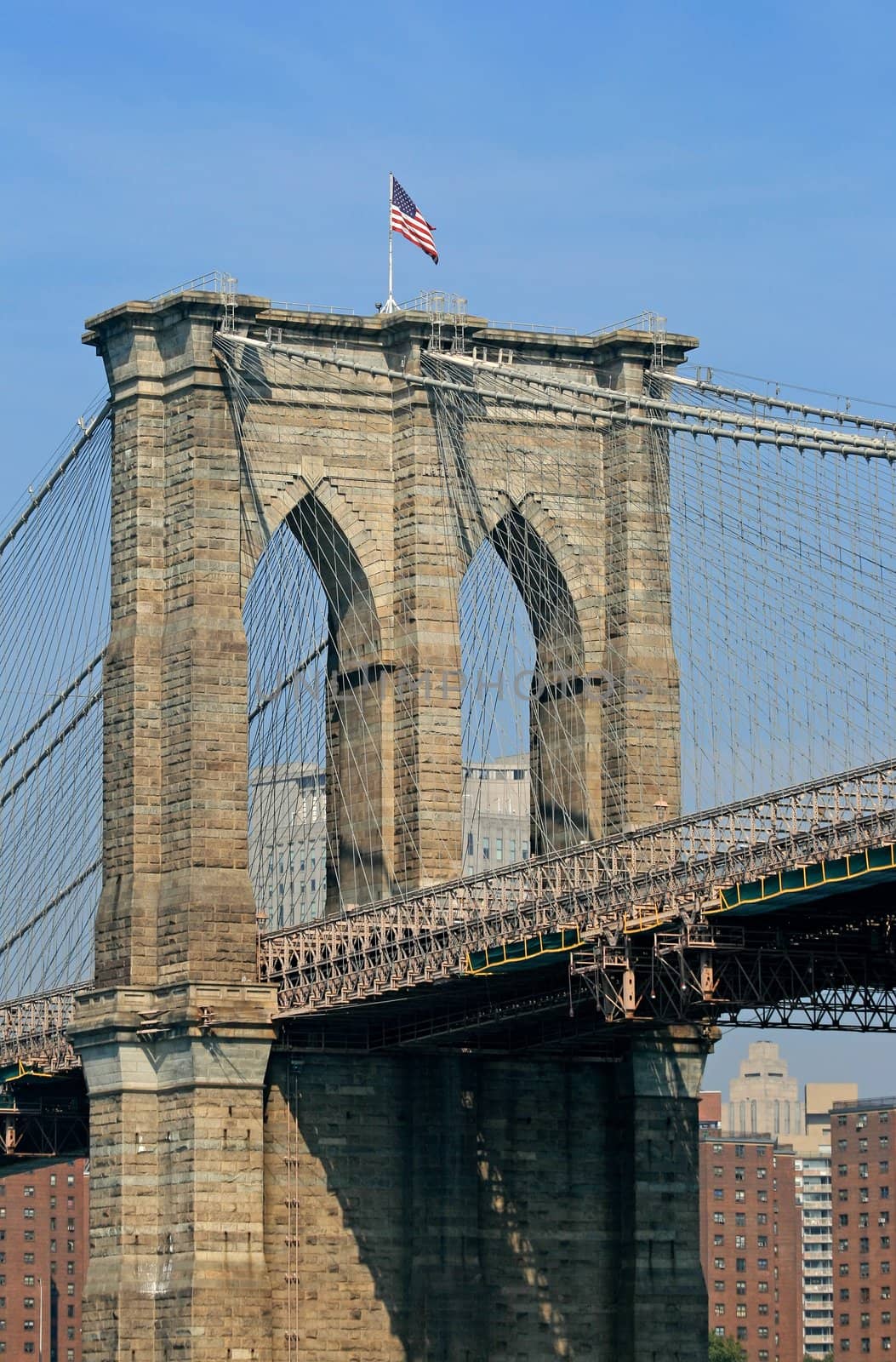 The Brooklyn bridge in New York City