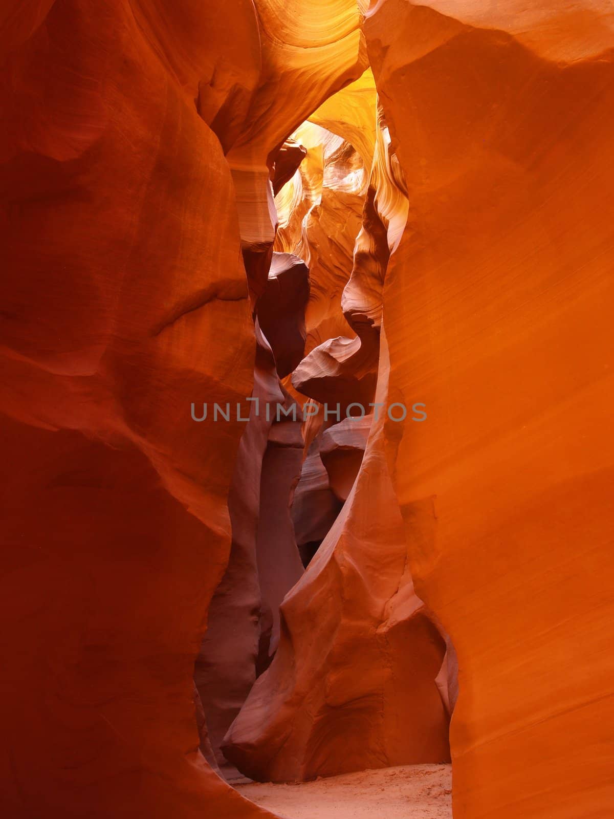 The lower Antelope Slot Canyon near Page  in  Arizona USA