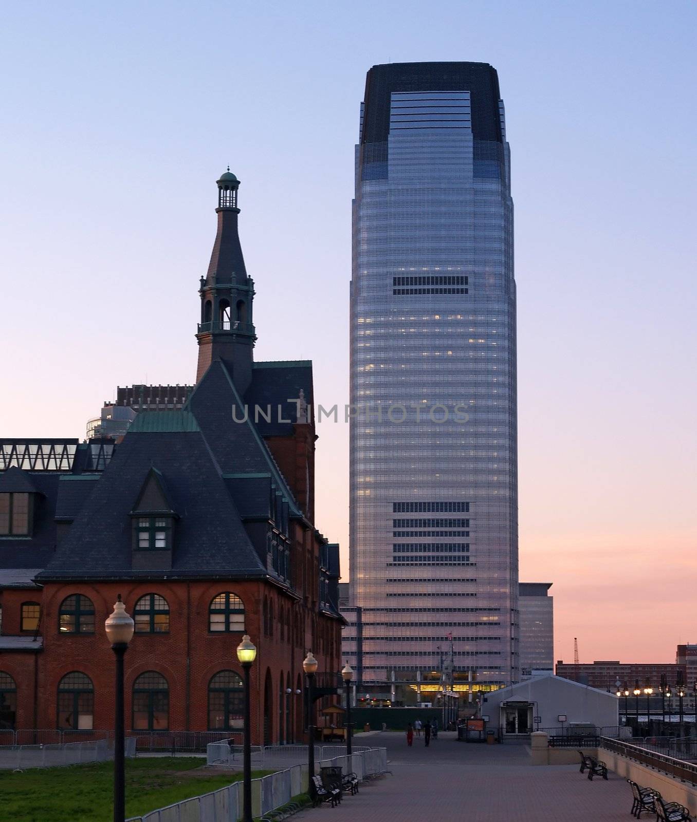 High-rise Office Building cross Hudson River in New Jersey