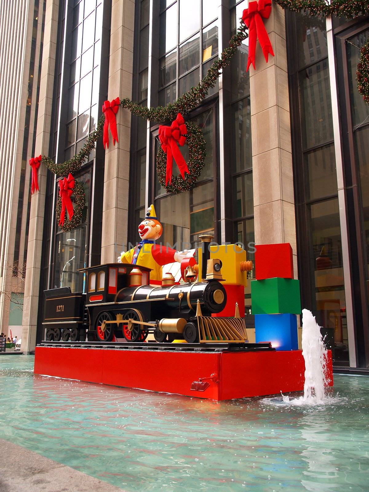 a holiday decoration in new york city, USA