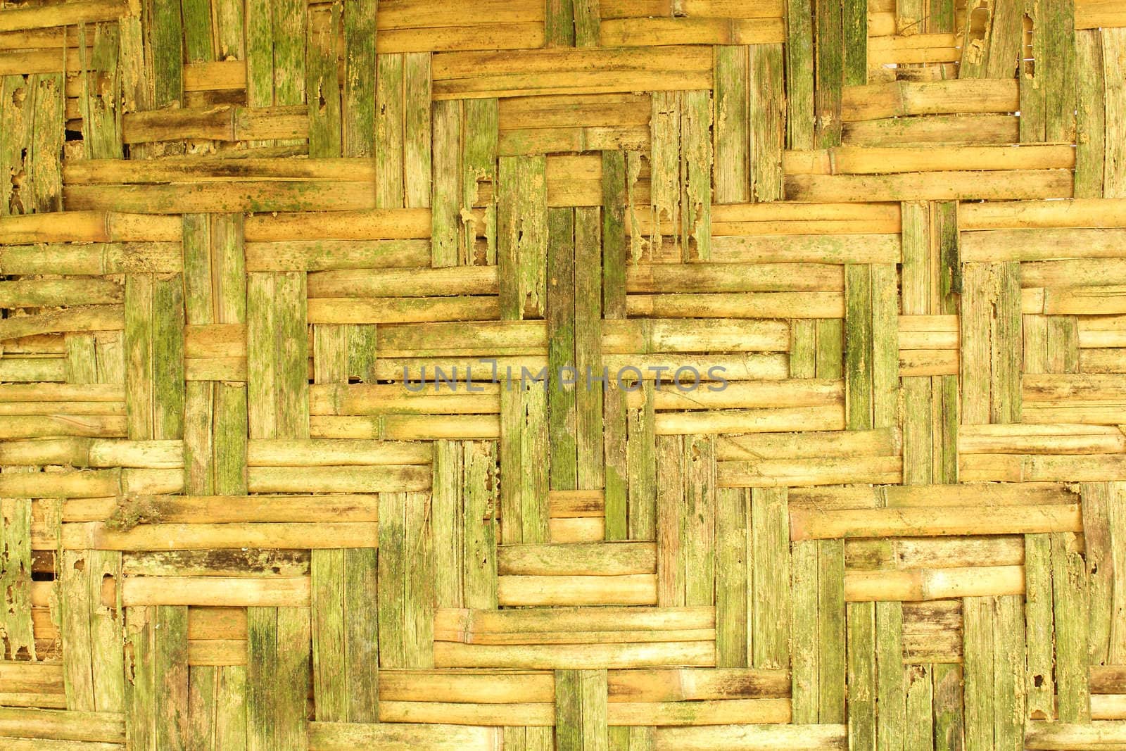 Old bamboo wall by olovedog