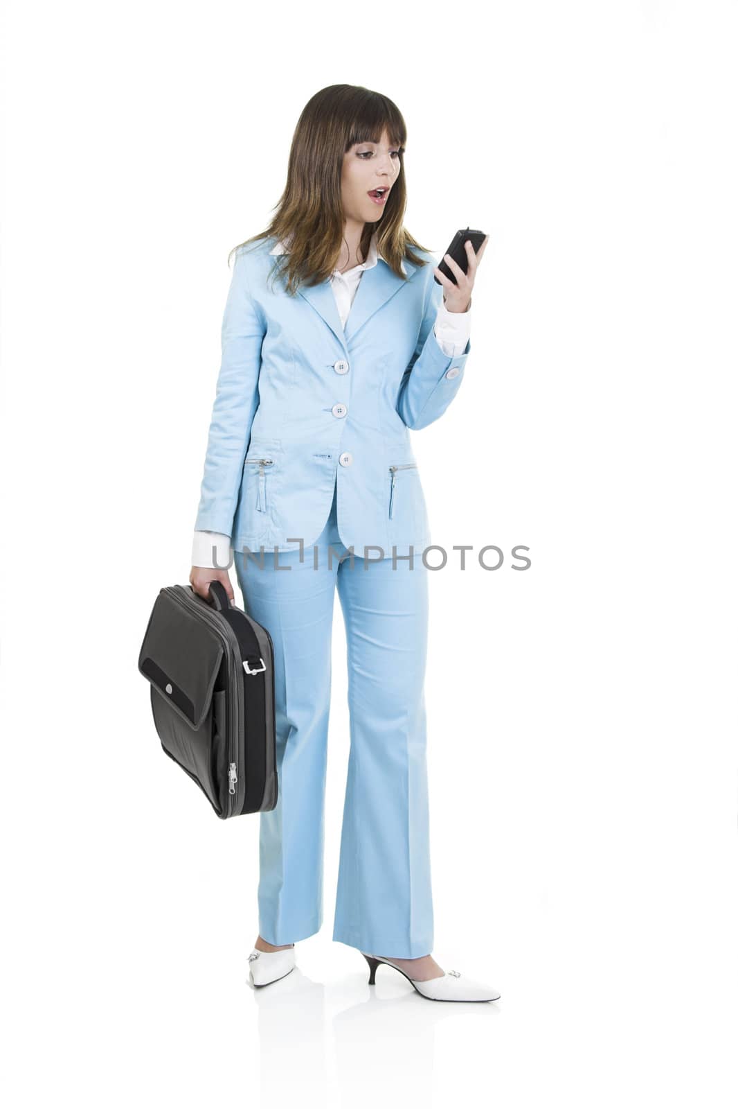 Business woman with a briefcase by Iko
