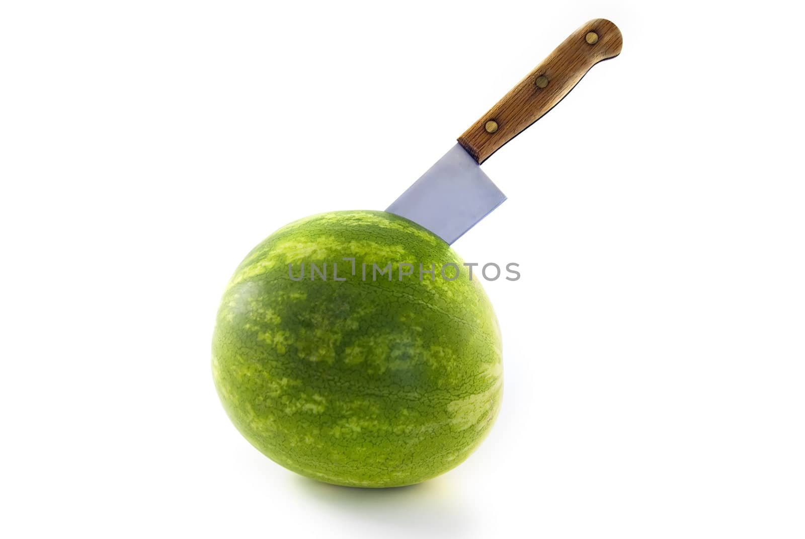 watermelon with a knife by noam