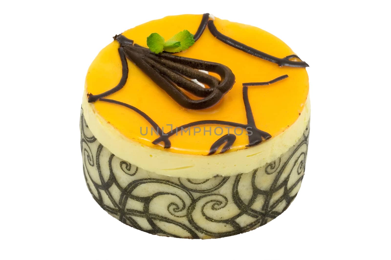 Mango chocolate mousse cake  by Hbak