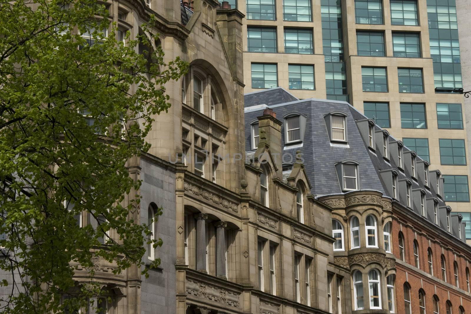 Manchester city centre, Albert square and John Dalton Street