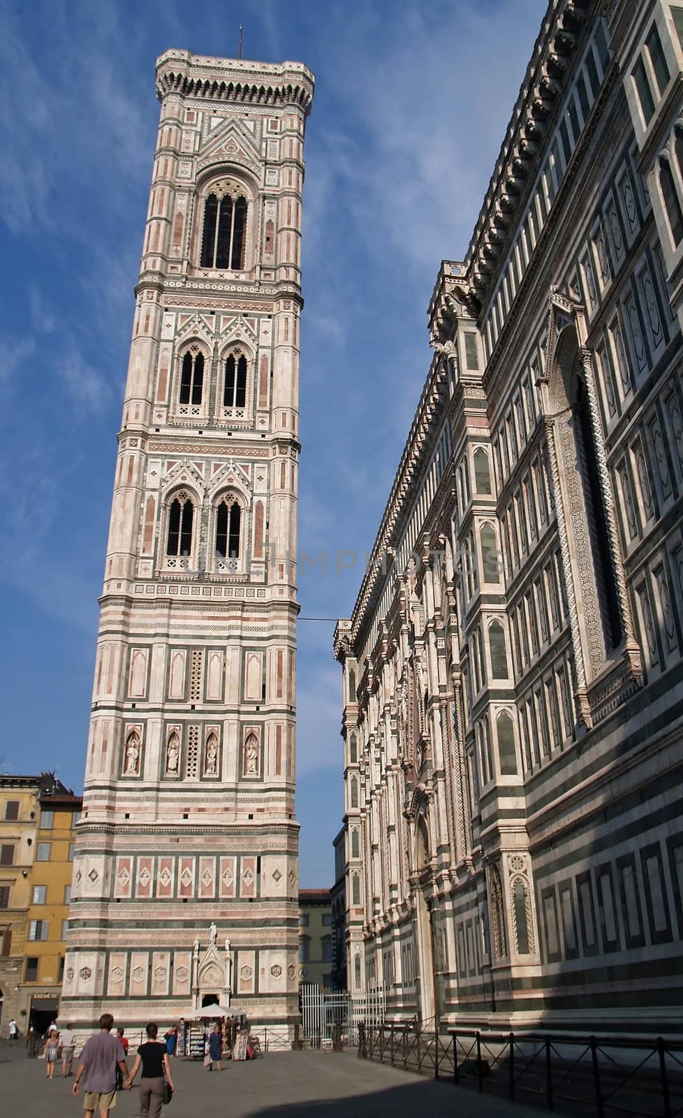 Bell tower and cathedral in florence, Italy 