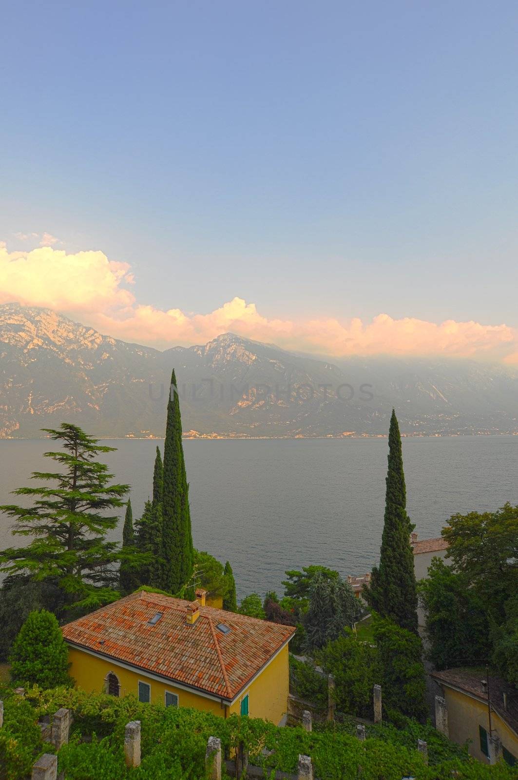 Landscape With The Lake Lago Di Garda, Italy