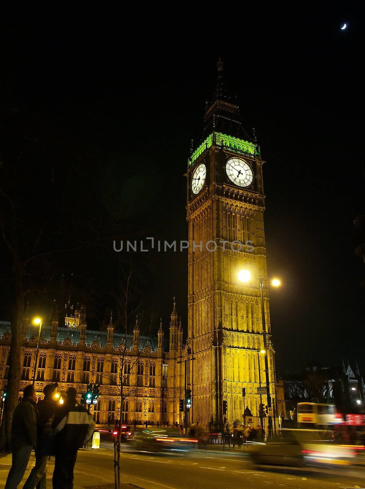 Big ben in london at night