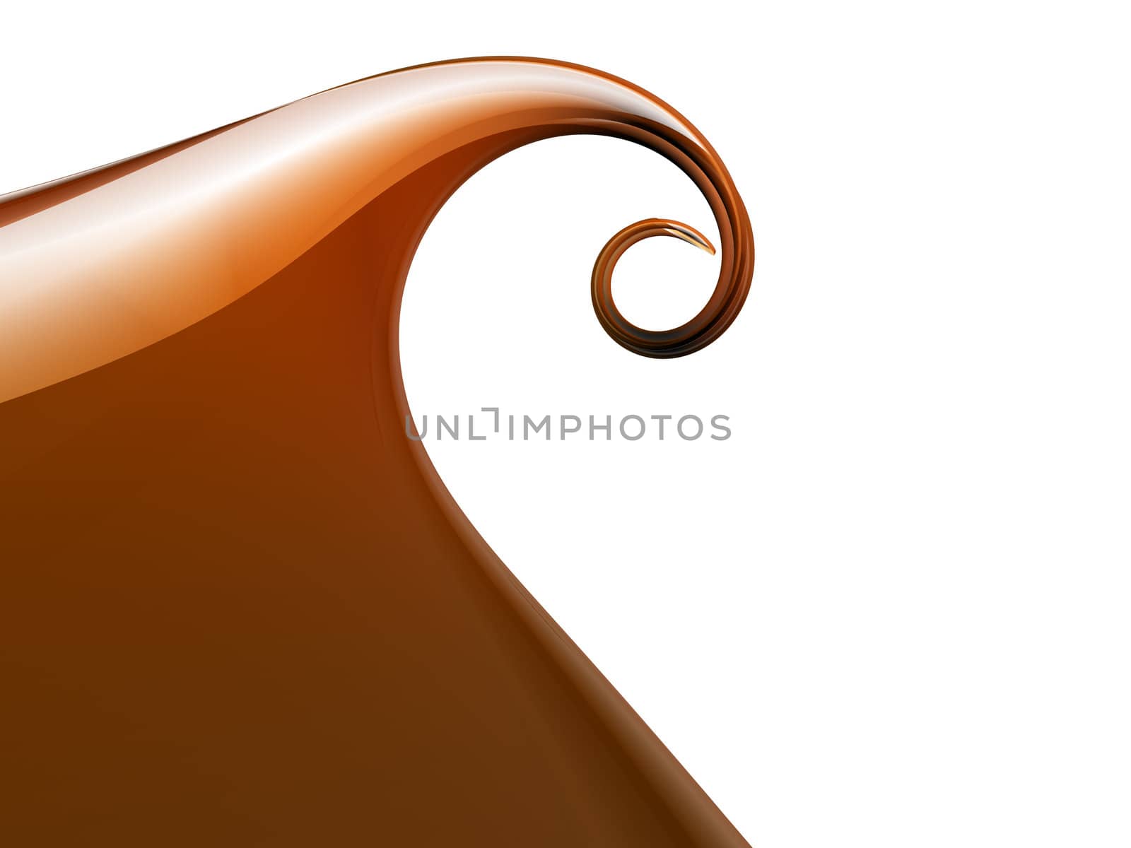 Abstract orange wave by chrisroll