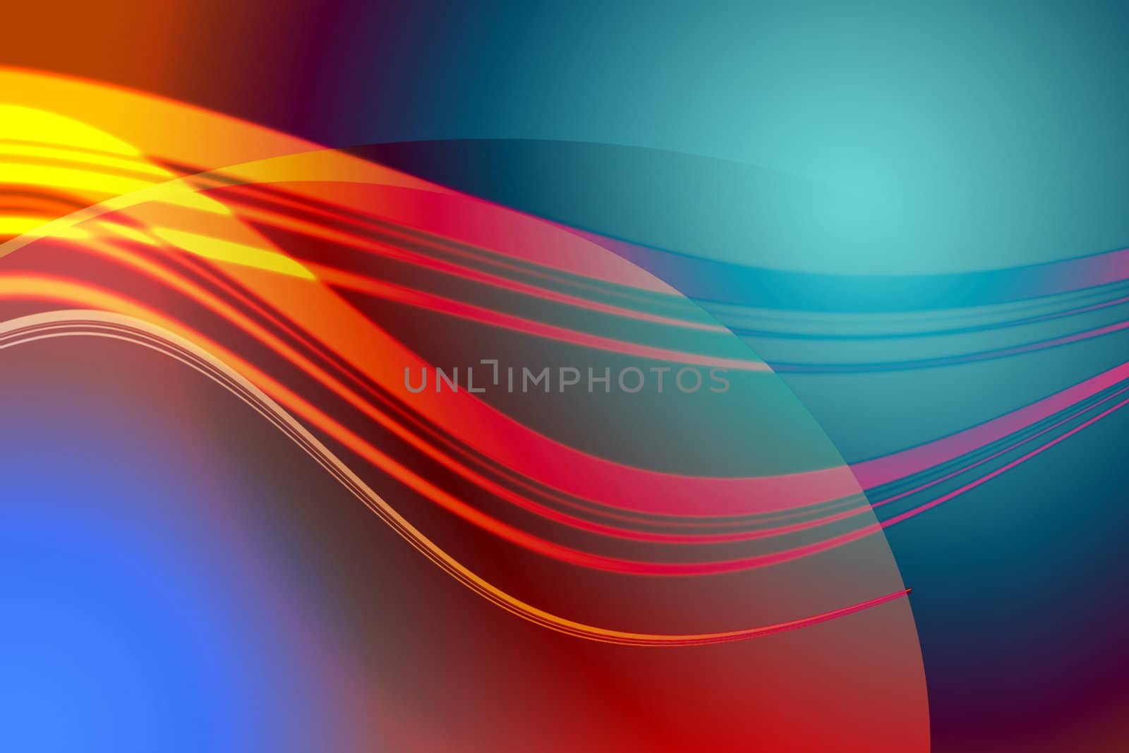 Abstract colored wave by chrisroll
