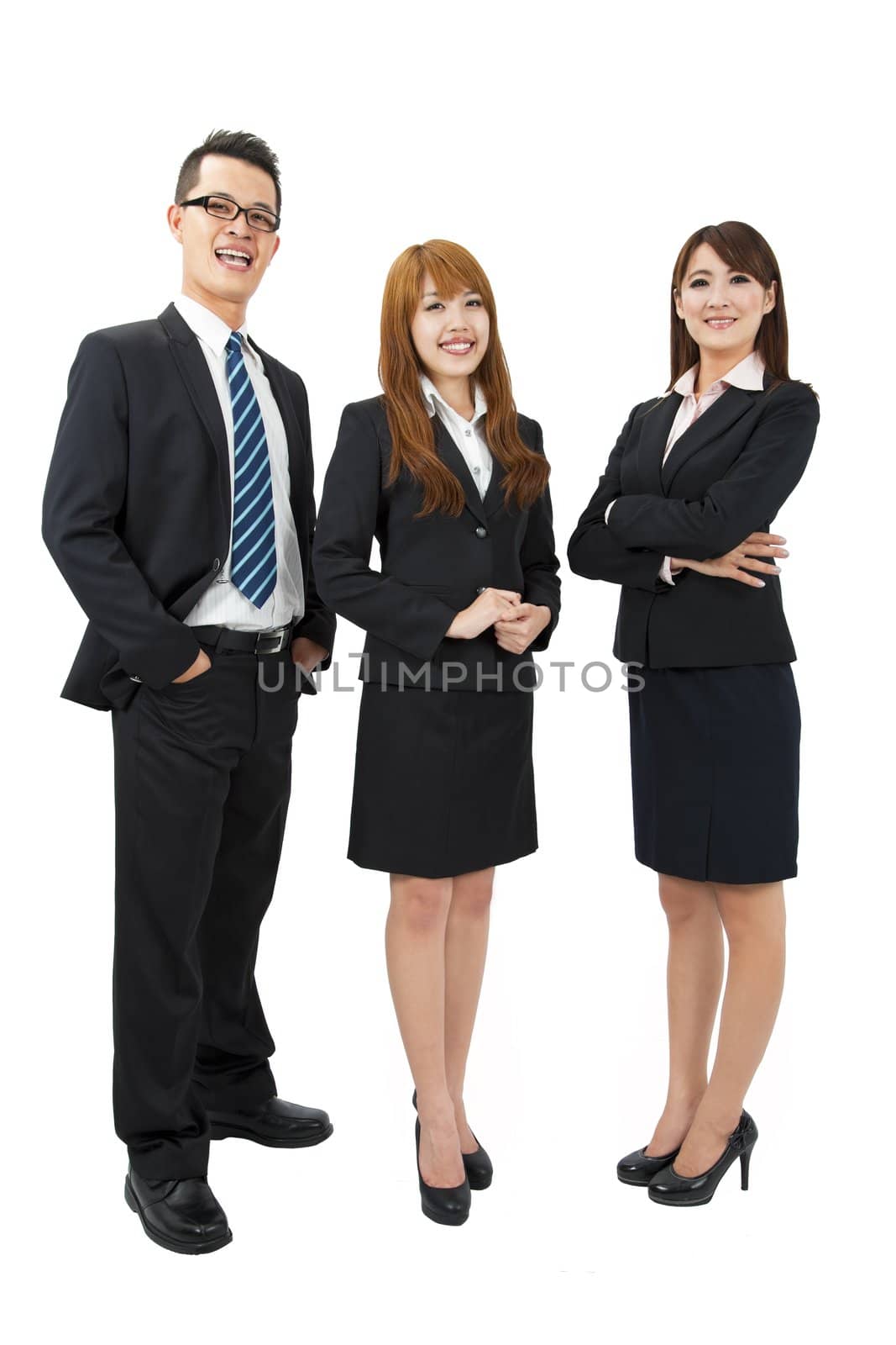 Young attractive business people by tomwang