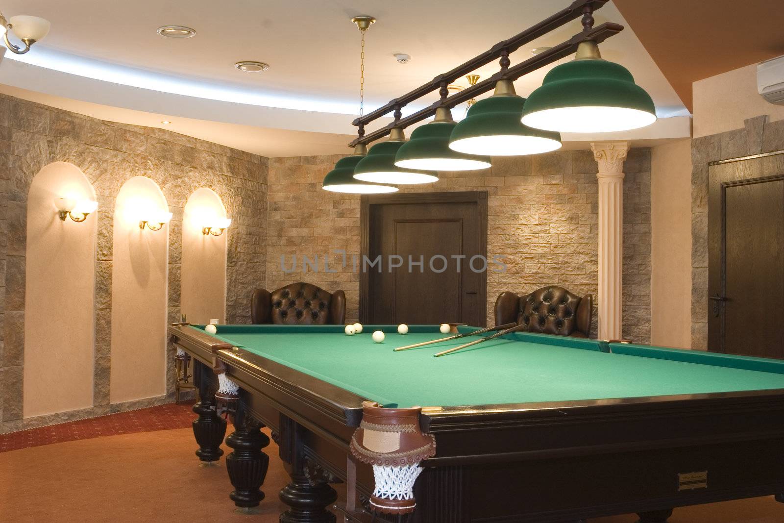 Room to play billiards