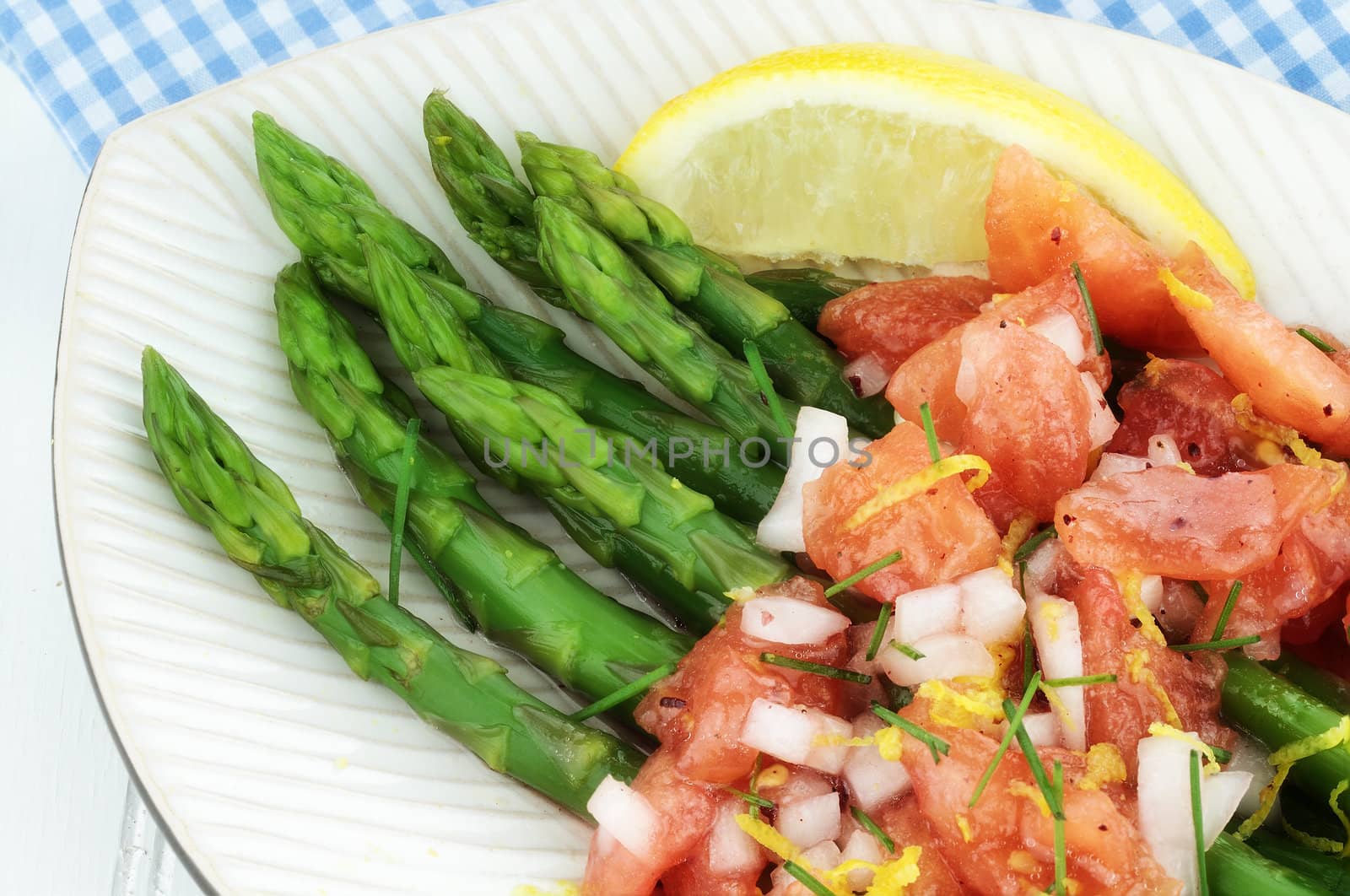 Asparagus with Tomato Vinaigrette by StephanieFrey