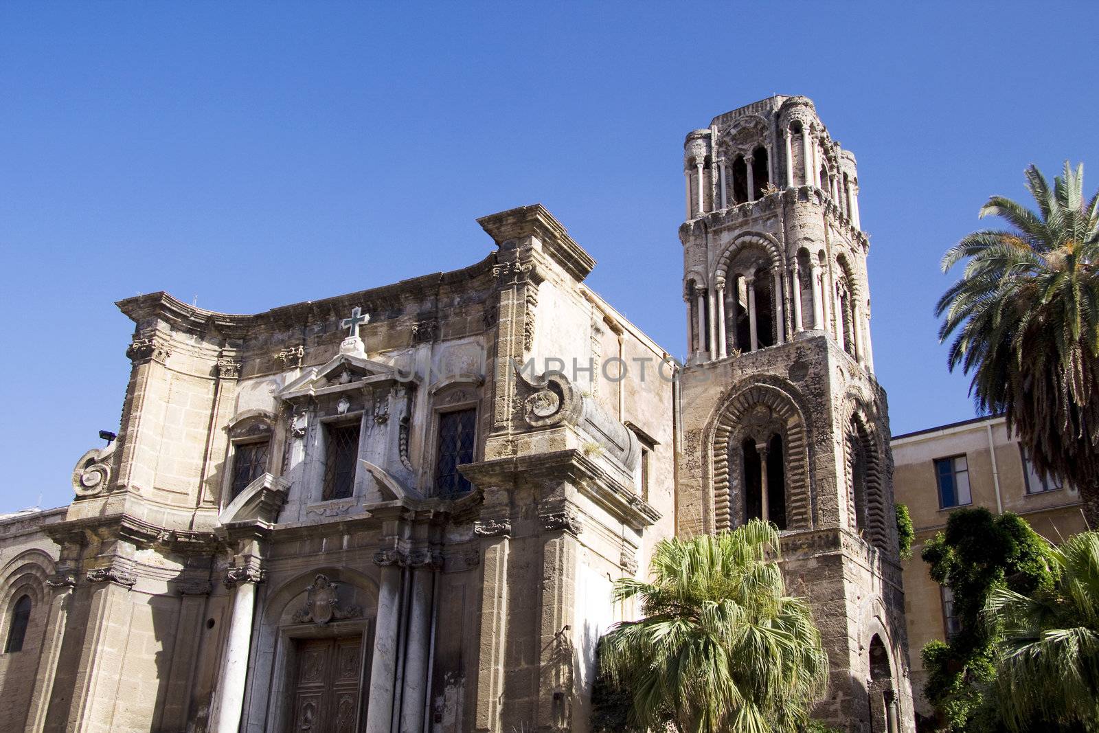 Piazza Bellini which church San Cataldo in Palermo Sicily in Italy