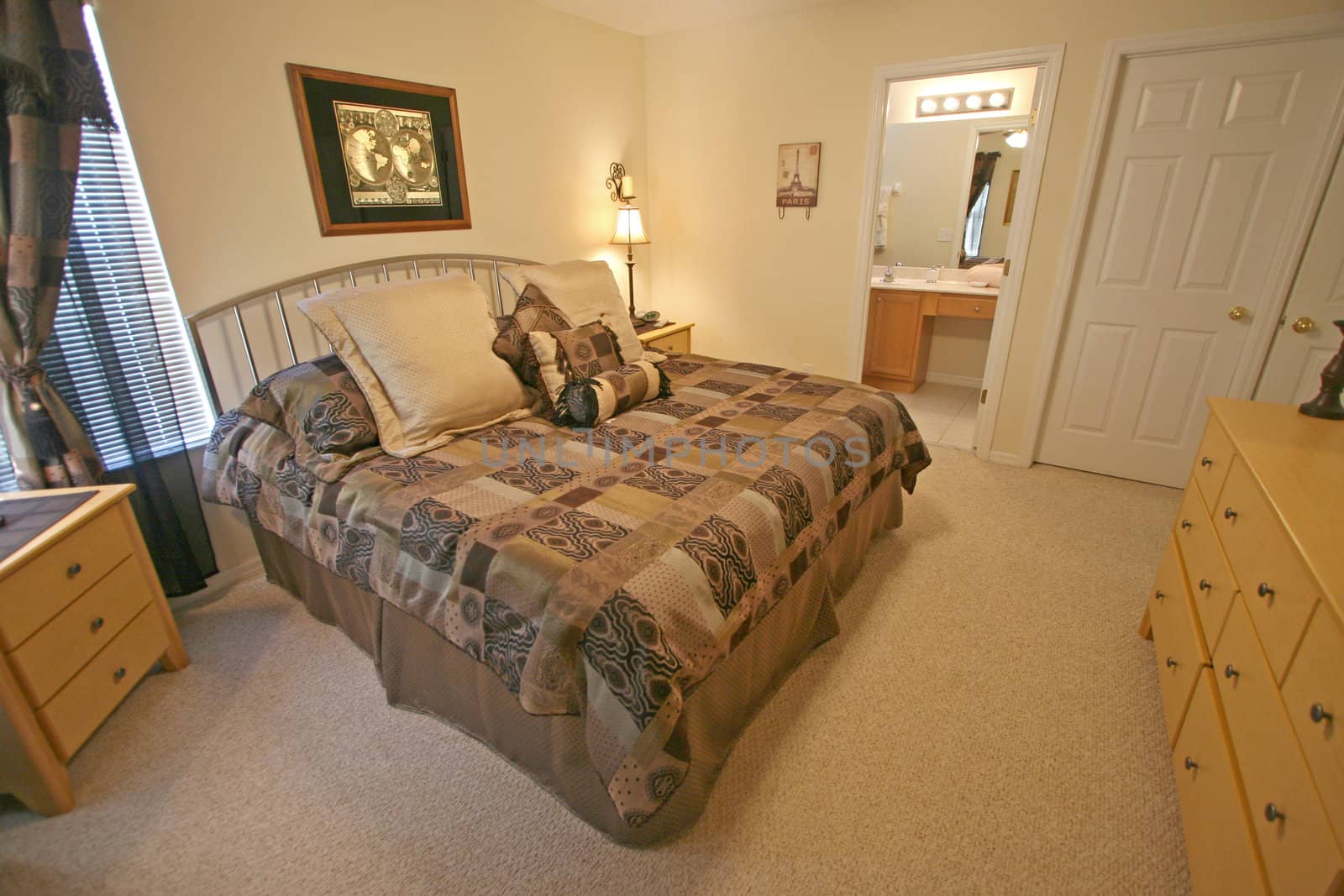 A Master Bedroom, Interior Shot in a Home