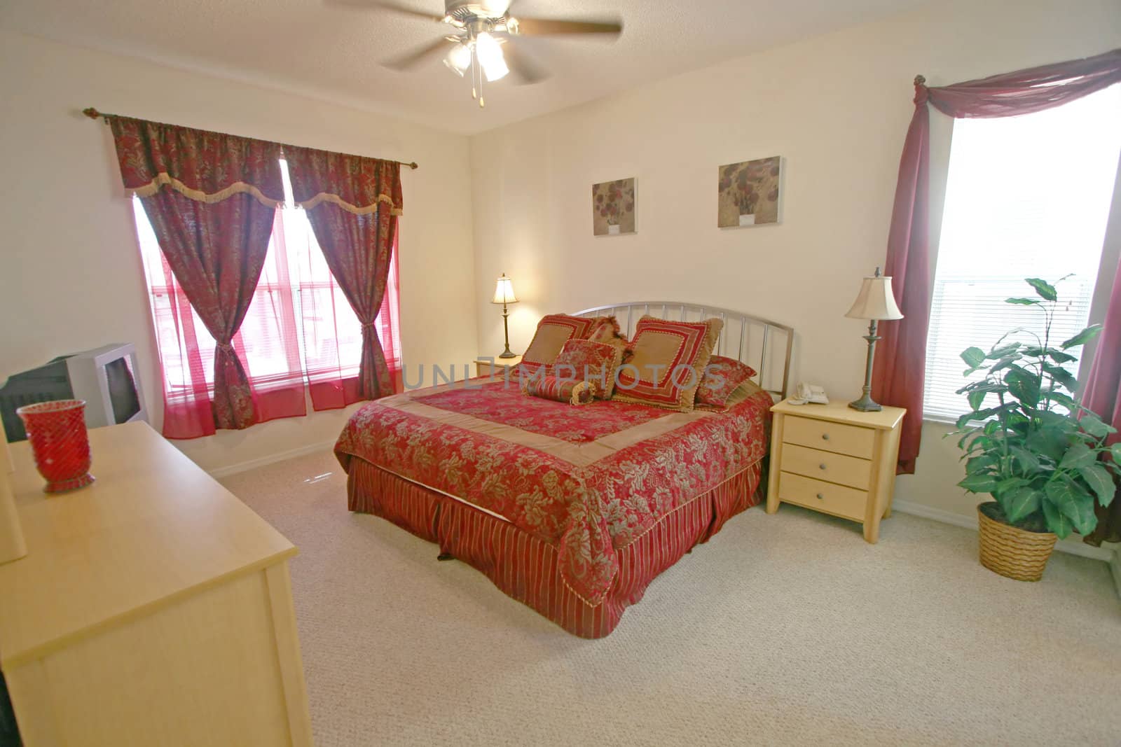 A Master Bedroom, Interior Shot in a Home