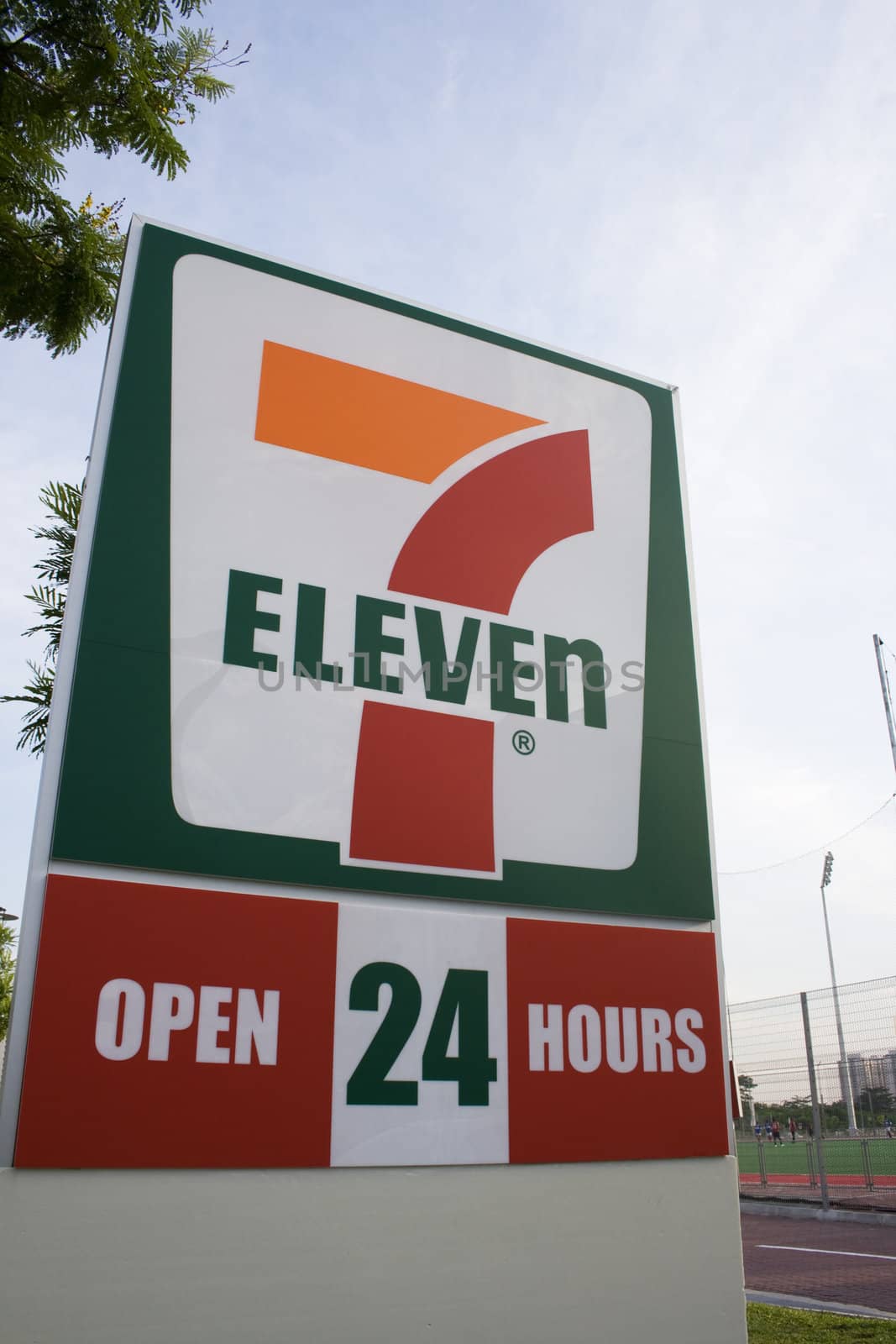 7 Eleven is open 24 hour in most of the Asia country including Singapore.
