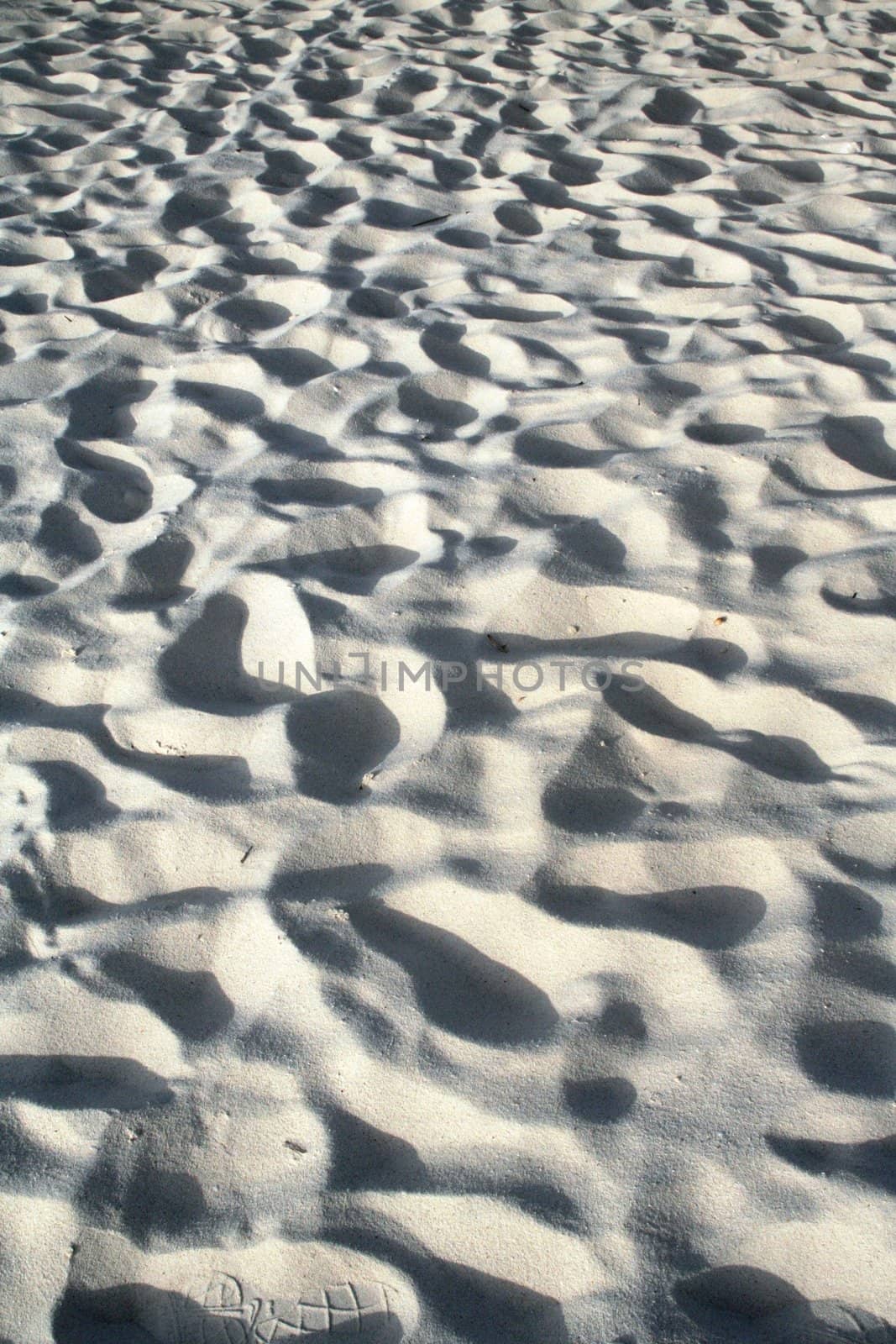 Sand background on the beach of Aruba.