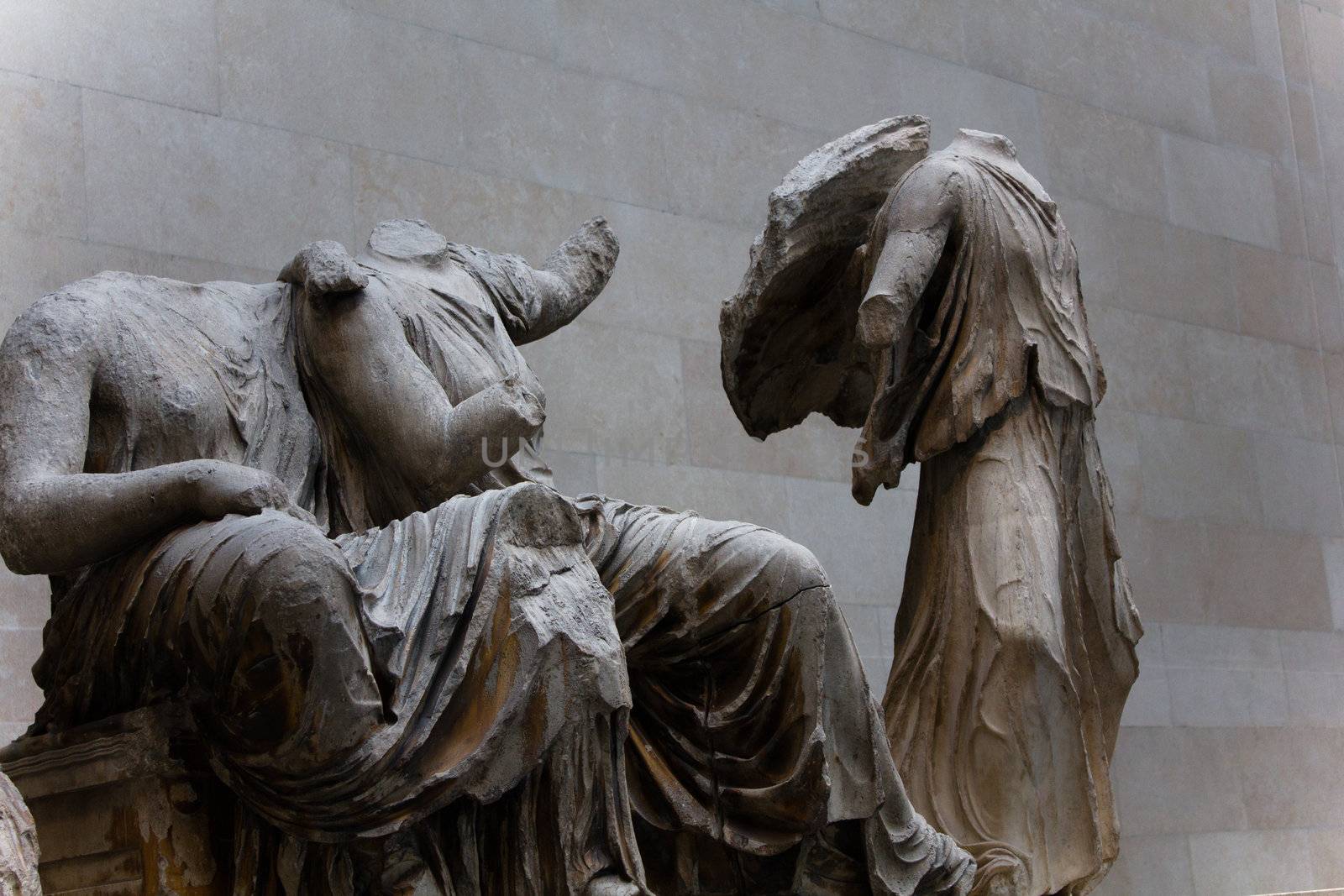 Greek statues.
