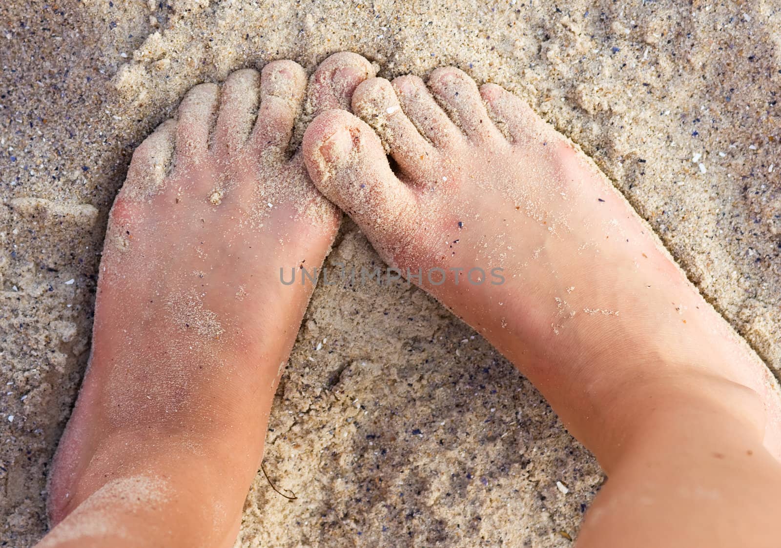 legs in sand by Bedolaga