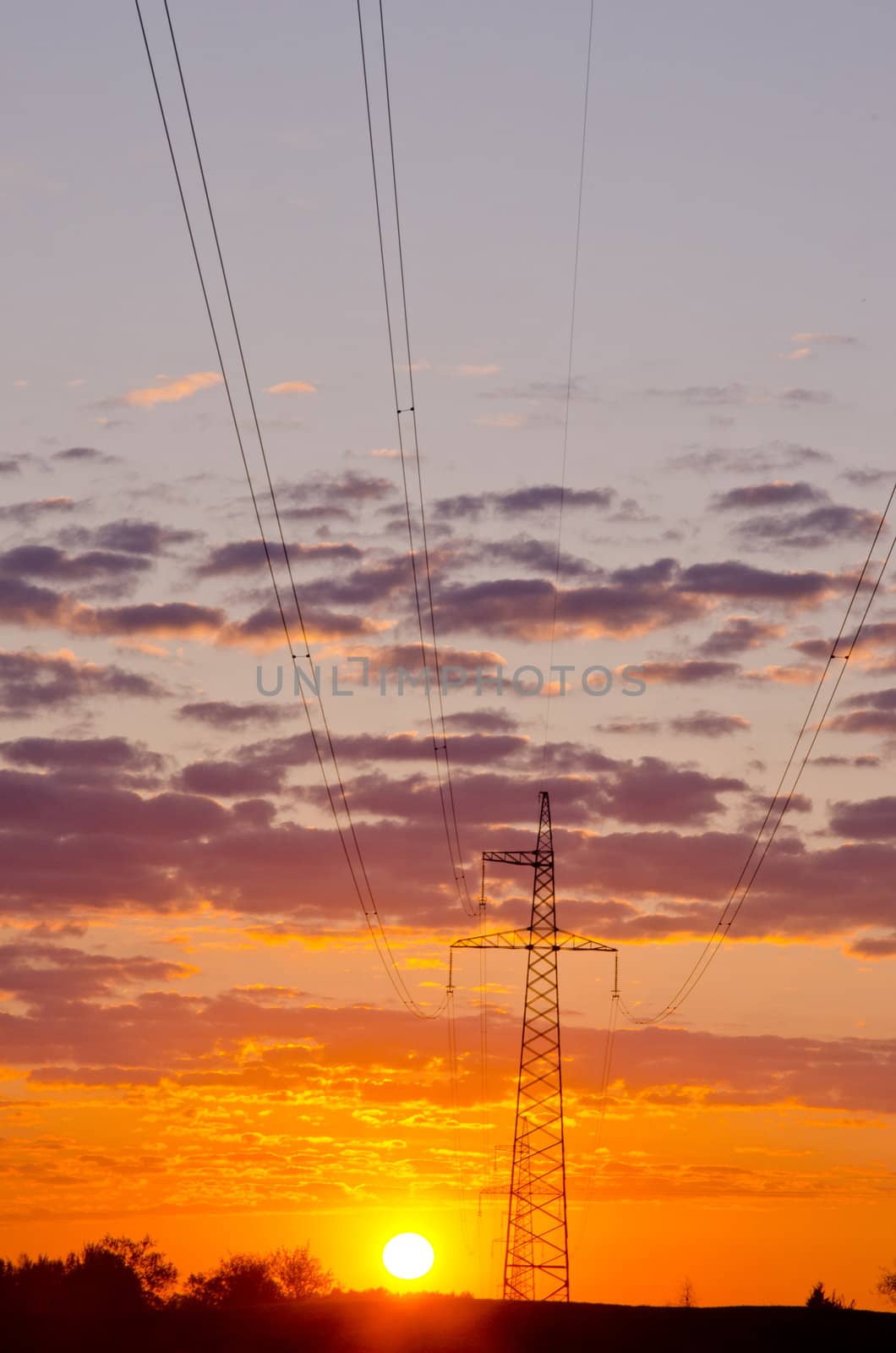 Industrial power sunrise. by sauletas