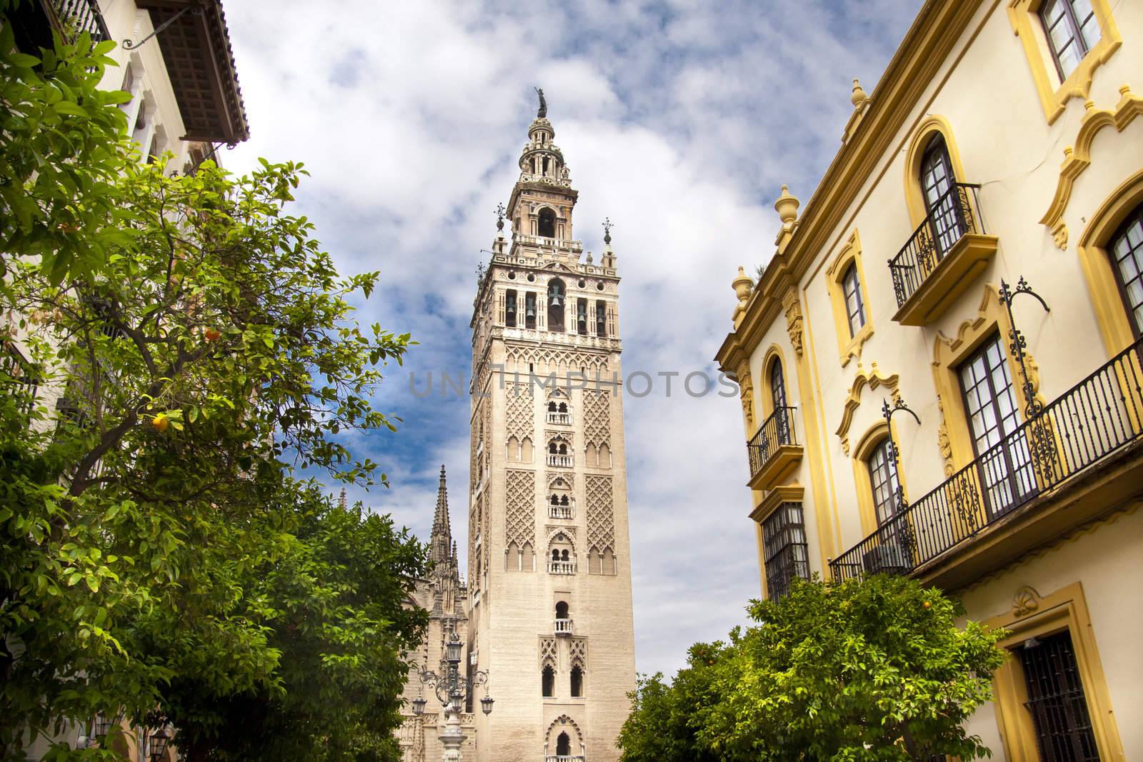 Cathedral of Seville, Spain, and the tower La giralda