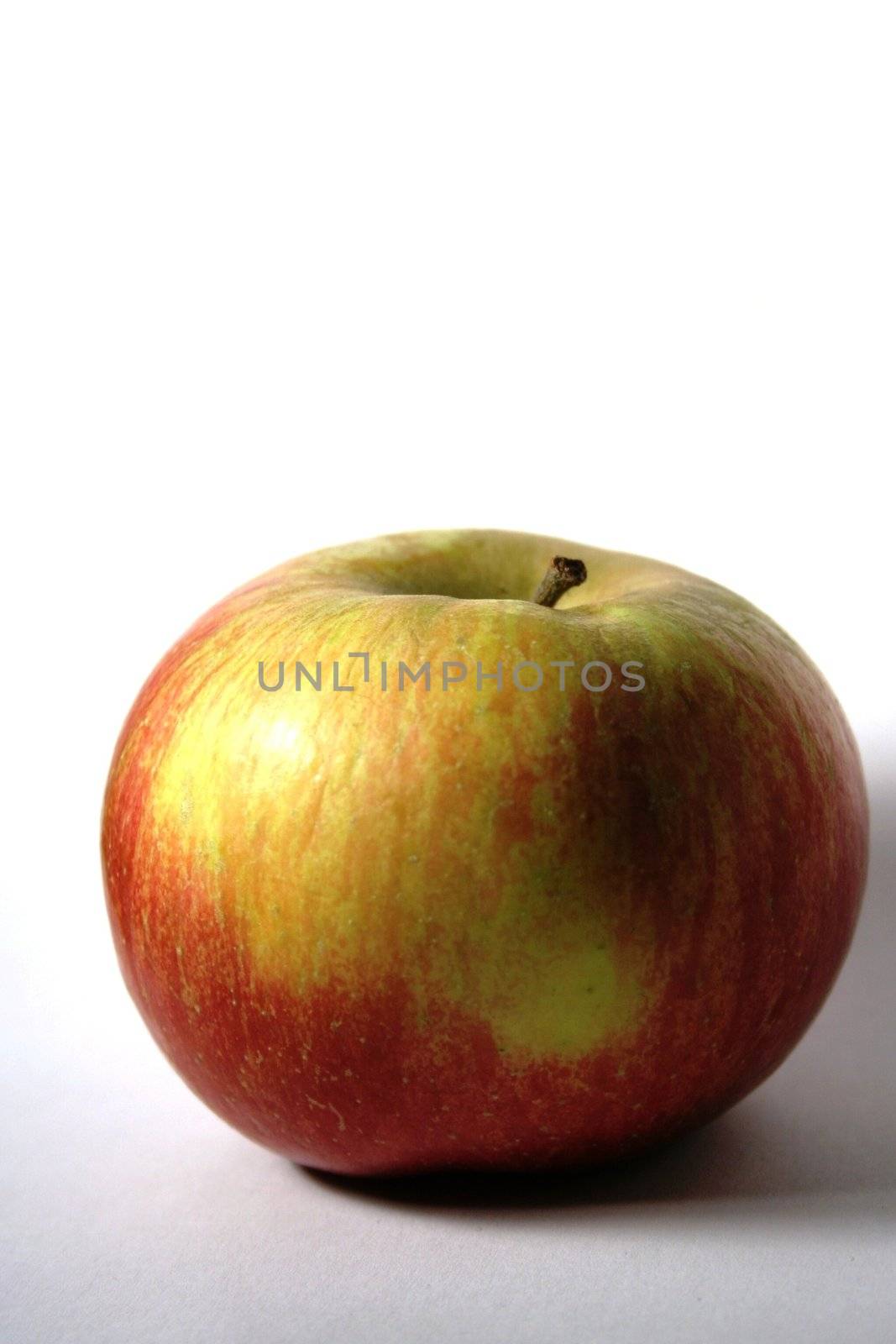 Apple on white background