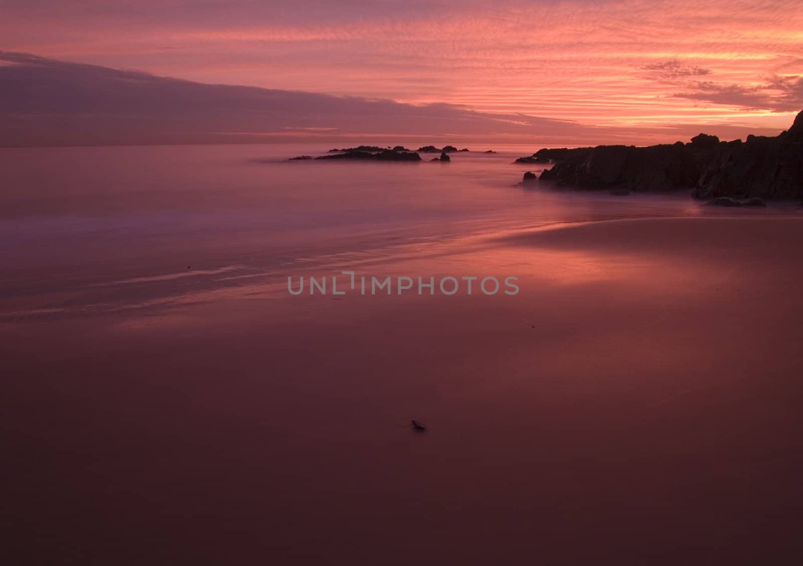 Sunset at Crescent Bay Beach - Laguna Beach, California