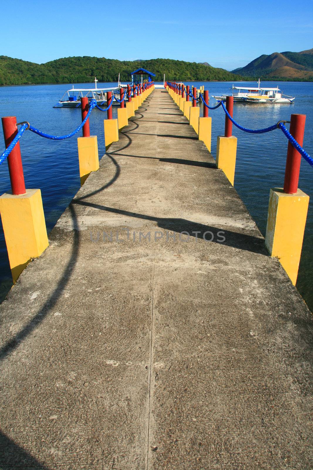 pier at a resort in Palawan Philippines
