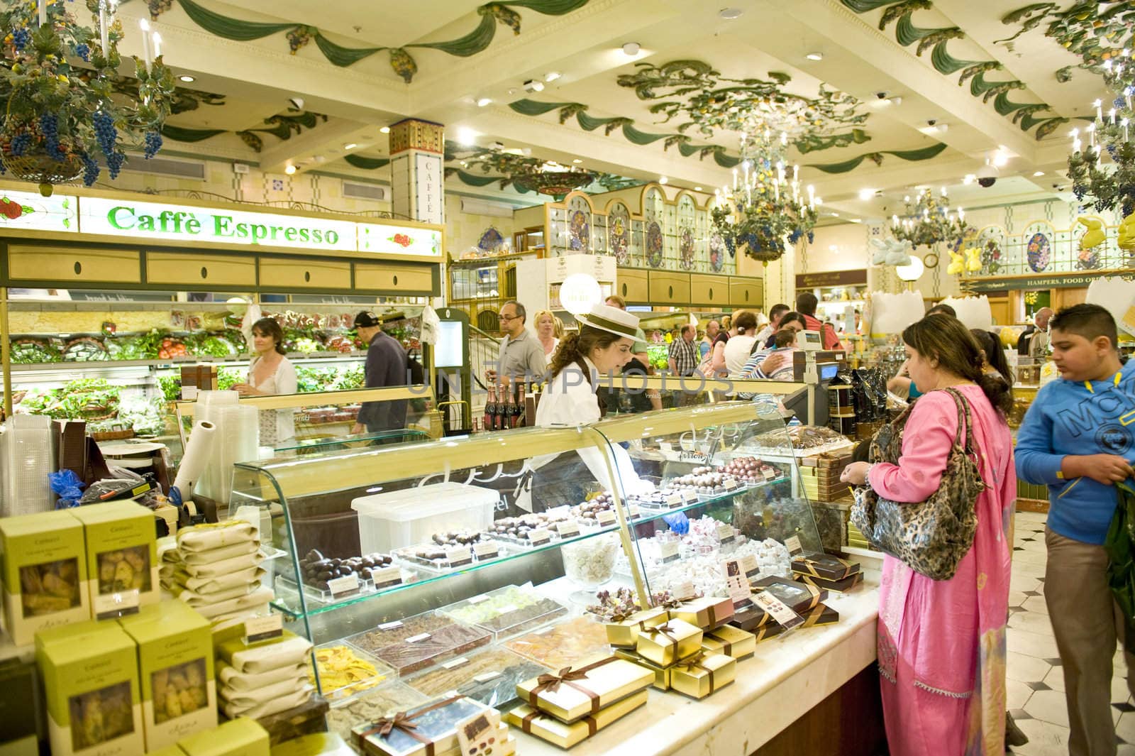 Grocery store in the one of London supermarket, taken in London on April 2011